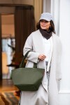 Nákupní taška přes rameno Reisenthel Shopper M Cord dark matcha