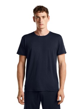 Pánské merino triko krátký rukáv ICEBREAKER Mens Merino 150 Lodge SS Tee, Midnight Navy velikost: XL
