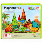 Mamido Magnetická stavebnice Dinosauři 31 dílků