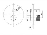 PAFFONI - Jo Baterie pod omítku pro 2 spotřebiče, matná černá JOBOX015NO/M