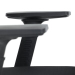 Kancelářská židle, šedá síťovina, černý plast, kolečka na tvrdé podlahy