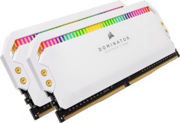 Corsair Dominator Platinum RGB 16GB bílá / 2x8GB / DDR4 / 3200MHz / PC4-25600 / CL16-18-18-36 / 1.35V / XMP2.0 (CMT16GX4M2C3200C16W)