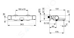 HANSGROHE - Xelu Q Umyvadlo 80x48 cm, bez přepadu, 2 otvory pro baterii, SmartClean, bílá 61025450