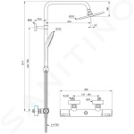 IDEAL STANDARD - CeraTherm Sprchový set T50 s termostatem, 200 mm, 3 proudy, chrom A7225AA