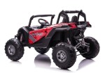 Mamido Dětské elektrické auto Buggy UTV-MX 4x4 LCD MP4 Spider lakované červené