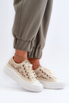 Dámské krajkové tenisky Lee Cooper LCW-23-44-1620 Beige 41