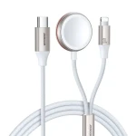 Joyroom S-IW012 Kabel 2v1 USB-C (M) - Lightnig (M) + magnetická nabíječka 1.5m bílá (S-IW012)