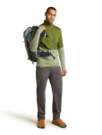 ICEBREAKER Mens Mer 200 Realfleece Descender LS Half, Sphagnum/Lichen/Cb (vzorek) velikost: S