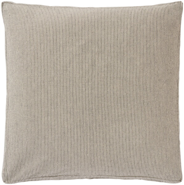 Ib Laursen Povlak na sedák Lina natural black stripes 45 x 45 cm, černá barva