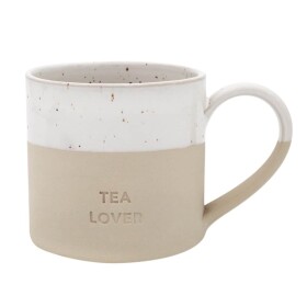 Eulenschnitt Kameninový hrnek Tea Lover 400 ml, béžová barva, krémová barva, keramika