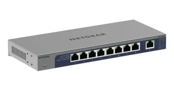 Netgear GS108MX-100EUS / Switch / Kov / Bez ventilátoru / MAC tabulka 16000 položek (GS108MX-100EUS)