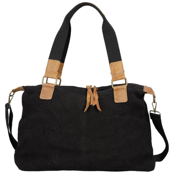 Stylová textilní kabelka na rameno Sofie, černá