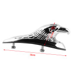 Motocyklové světlo/soška na blatník Orel, 16cm, chrom