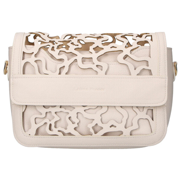 Stylová dámská koženková crossbody kabelka LB Ulma, béžová