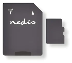 Nedis microSDXC 128 GB / Paměťová karta / UHS-I / čtení: 100 MB/s / zápis: 45 MB/s / vč. adaptéru SD (MMSD128100BK)