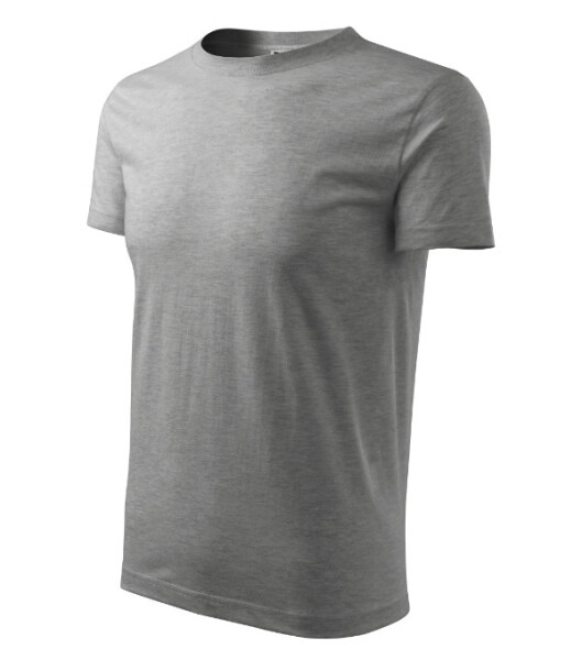 Classic New tričko pánské tmavě šedý melír 2XL