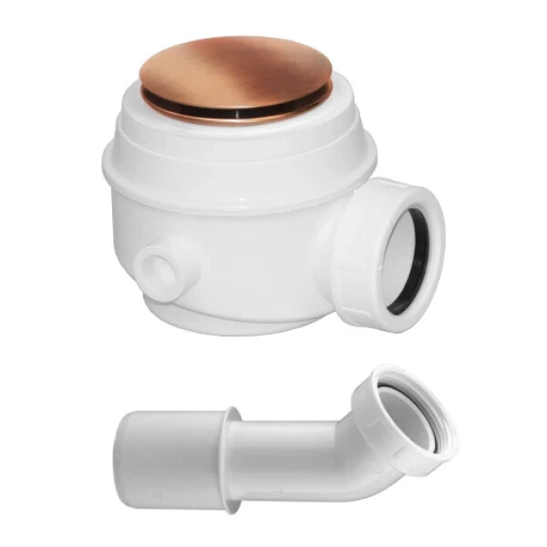 OMNIRES - Vanový a sprchový sifon, kartáčovaná měď WB01XCPB