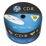 HP CD-R 700MB 52x 50ks / Záznamové médium / Spindl / 80 min / bez potisku (CRE00070-3)