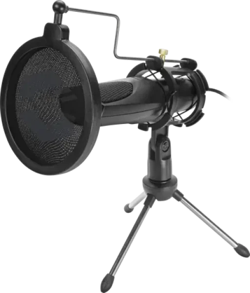AUDIS Streaming Microphone černá / stolní mikrofon / 50-16000Hz / pop filter / USB-A / 1.5m (SL-800012-BK)