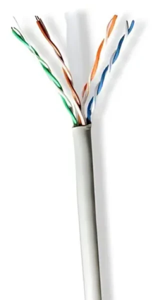 Nedis CAT6 šedá / Instalační kabel / U/UTP / 305 m / vnitřní / kulatý / PVC (CCBG8520GY305S)