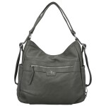 Stylový dámský koženkový kabelko-batoh Coveri Gael, šedý