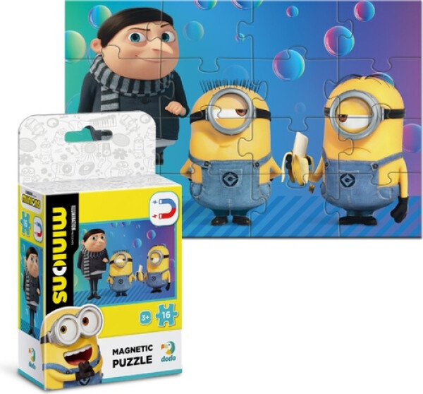 Magnetické puzzle Mimoni Malý Gru 16 dílků