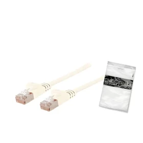 Shiverpeaks patch kabel Cat7 plochý úhlový / Patch kabel / U/FTP / 600 MHz / pozlacené RJ-45 / bílá / 7,5 m (BS75517-SLW)