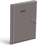Diář 2027 T805 PU šedý s magnetem