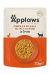 Applaws Cat kapsa Adult Broth kuřecí prsa s dýní 70g