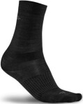 Běžecké ponožky CRAFT 2-Pack Wool Liner - černá Velikost textilu: 43-45