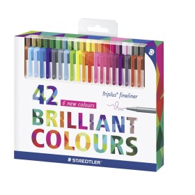 Staedtler Staedtler, 334 C42, Triplus Fineliner, sada linerů, 42 ks