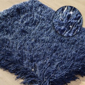 DumDekorace Koberec do koupelny v tmavě modré barvě Šířka: 60 cm | Délka: 90 cm