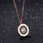 Ocelový náhrdelník se zirkony Zacaría Gold - chirurgická ocel, Zlatá 40 cm + 5 cm (prodloužení)