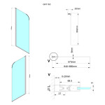GELCO LORO Vanová zástěna 650 čiré sklo, GN1165 GN1165
