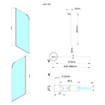 GELCO - LORO Vanová zástěna 650 čiré sklo, GN1165 GN1165