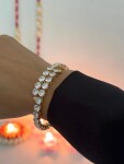 ELENYS Luminara – pozlacený náramek 18K žluté zlato Délka náramku: 16-18 cm