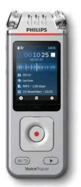 Philips DVT 4110 / diktafon / 8GB / až 36 hodin záznamu / USB / 3.5 mm jack (DVT4110)