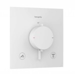 HANSGROHE - Ecostat Comfort E Termostatická baterie pod omítku, pro 2 spotřebiče, matná bílá 33711700