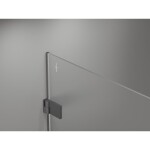 MEXEN/S - Lunar-B sprchové dveře křídlové pravé 80, transparent, grafit metal 832-080-000-95-00-P