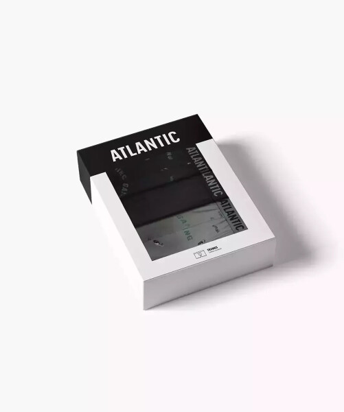 Boxerky Atlantic 3MH-223/25 A'3 S-2XL černá-černá-khaki XXL