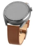 FIXED Leather Strap Kožený řemínek s šířkou 20mm pro smartwatch hnědá (FIXLST-20MM-BRW)