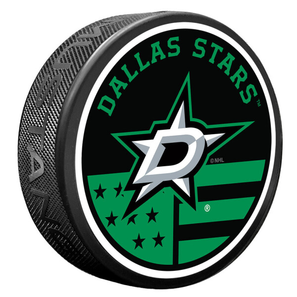 Mustang Puk Dallas Stars NHL American Flag Pat Puck