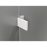 MEXEN/S - Lunar sprchový kout dveře křídlové pravá 75 x 90, transparent, bílá 834-075-090-20-00-P