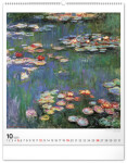 Kalendář 2025 nástěnný: Claude Monet, 48 56 cm