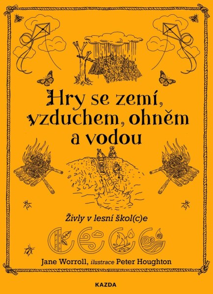 Hry se zemí, vzduchem, ohněm a vodou - Živly v lesní škol(c)e - Jane Woroll