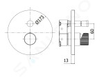 PAFFONI - Jo Baterie pod omítku pro 2 spotřebiče, chrom JOBOX015CR