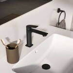 IDEAL STANDARD - Ceralife C Umyvadlová baterie s výpustí Click-Clack, BlueStart, hedvábná černá BE105XG