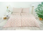 Stanex Ložní povlečení krepové Retro růžové (LS248) ROZMĚR: 140x220 cm + polštář (90x70 cm)