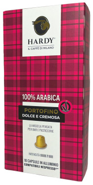 HARDY Portofino – kapsle kompatibilní s Nespresso® (10×5 g)