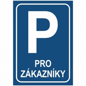 B.t.samolepka Parkoviště pro zákazníky A4
